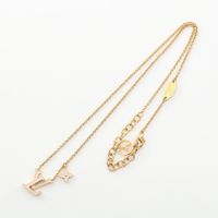 【중고】 루이비통 LOUIS VUITTON 목걸이 LV 아이코닉 M01215 핑크 GP(골드 도금) LV 아이코닉 목걸이 레이디스 Used A