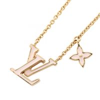 【중고】 루이비통 LOUIS VUITTON 목걸이 LV 아이코닉 M01215 핑크 GP(골드 도금) LV 아이코닉 목걸이 레이디스 Used A
