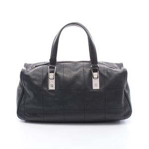 [Used] Chanel CHANEL Tote Bag Chocolate Bar Black Lambskin (Sheepskin) Chocolate Bar Mini Boston Women's Used A