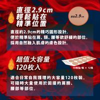 《北斗之拳》溫感貼布(健次郎款)120枚入【第3類醫藥品】