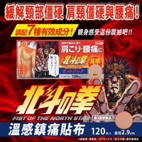 【第3類醫藥品】北斗神拳熱敷貼拉奧 120片