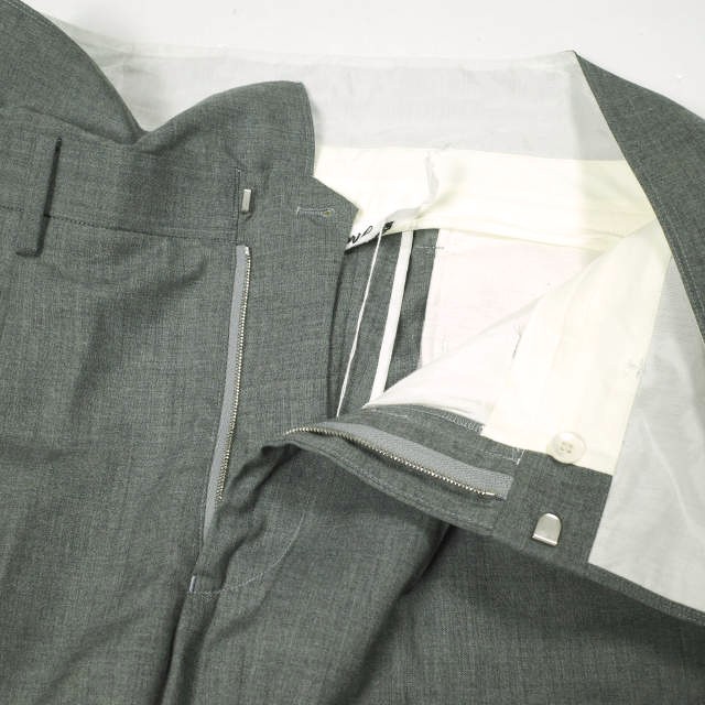 Midorikawa 25SS Made in Japan ONE TUCK SLACKS MID25SS-PT02 L GRAY