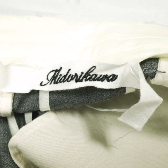 Midorikawa 25SS Made in Japan ONE TUCK SLACKS MID25SS-PT02 L GRAY