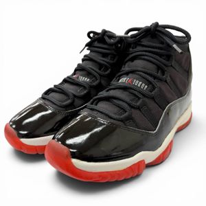 [Reviewed and refurbished] Unused item □ NIKE 1995 model 130245-062 AIR JORDAN 11 OG Original Vintage Tinker Hatfield High-Top Sneakers Black 26.5 Men's
