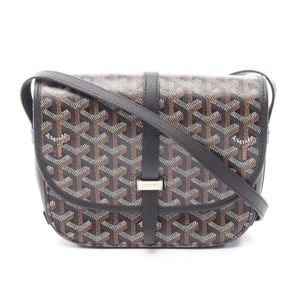 【二手】Goyard GOYARD Belvedere PM 單肩包 BELVE3PMLTY01CG01P 黑色 PVC 塗層帆布皮革 Belvedere PM 女士二手 A