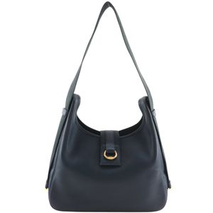 Hermes Sako Shoulder Bag, Courchevel Leather, Snap Button Closure, Women's [Used]