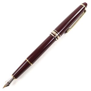 品相極佳 ○MONTBLANCMeisterstück Classic 14K 金鋼筆，筆身錒刻品牌標誌及白色五角星，波爾多金，德國製造