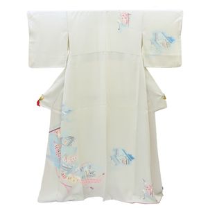 來訪和服/正式和服，純絲綢 [二手]