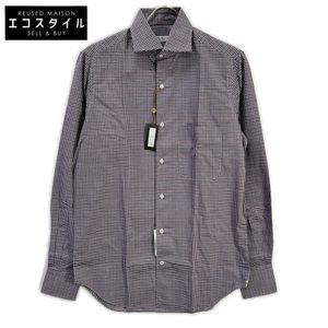 Loro Piana FAF8365 Red x White Multicolor Check Pattern Long Sleeve Button Shirt XS [Used]