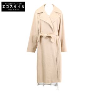 max Mara [Excellent Condition/Domestic Authorized Dealer] MANUELA Icon 100% Camel Leather with Belt, Size 44 [Used]