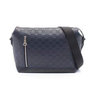 [Used] Louis LOUIS VUITTON Discovery Messenger PM Shoulder Bag, Damier Infini Astral N42416, Astral Leather, Discovery Messenger PM