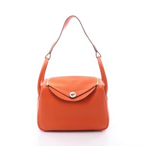 【中古】 エルメス HERMES ショルダーバッグ リンディ30 オレンジポピー オレンジポピー その他 リンディ30 オレンジポピー レディース Used A