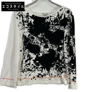 エルメス ﾎﾜｲﾄ ﾏﾙｼﾞｪﾗ期 ﾍﾟｲﾝﾄ 長袖ｶｯﾄｿｰ 【中古】