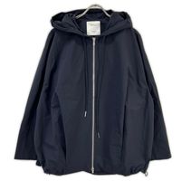ENFOLD [archetype] 26SS 300JS130-0731 Navy Nylon Zip-Up Hooded 