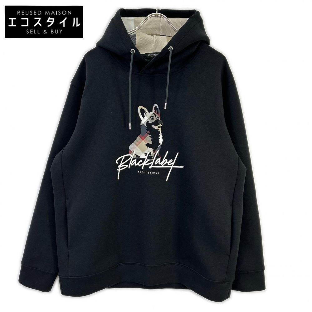 Black Label Crestbridge Black British Corgi Hoodie L L [Used 
