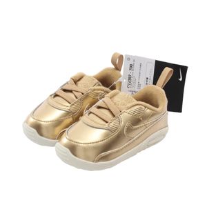[Used] Nike Air Max 90 Crib QS Baby Shoes CV2397-700 Gold Leather Nike Air max CRIB QS Baby Shoes Women's Unused