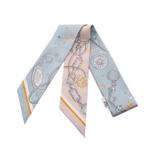 【中古】 エルメス HERMES スカーフ ツイリー C'est La Fete リボン シルク ツイリー レディース 未使用