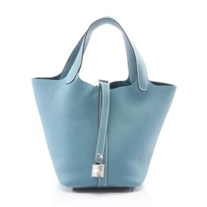 【中古】 エルメス HERMES ハンドバッグ ピコタンロックPM ニューブルジーン ニューブルージーン その他 ピコタンロックPM ニューブルージーン レディース 未使用