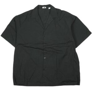 H BEAUTY&YOUTH (Japanese-made) 120/2 Wider Sushi Open Color Shirt 1216-250-3026 M BLACK Short Sleeve Open Collar THOMAS MASON Broadcloth Top [Used] [H BEAUTY&YOUTH]