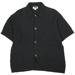 H BEAUTY&YOUTH Gima Cotton Links Knit Shirt 1228-105-0176 S BLACK Short Sleeve Top [Used] [H BEAUTY&YOUTH]