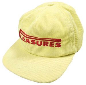 PLEASURES 24SS PIT STOP CORDUROY CAP (24095597005210) Free Yellow 5-Panel Snapback Cap [Used] [PLEASURES]