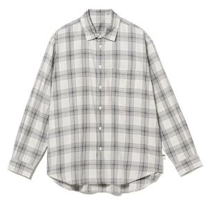 SSZ (SSZ) 26SS ZUKA SHIRT Oversized Check Shirt 11-11-1417-139 M GREY BEAMS IWGP Yosuke Kubozuka King Tops [Used] [SSZ]