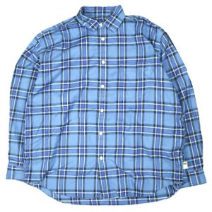 SSZ (SSZ) 26SS ZUKA SHIRT Oversized Check Shirt 11-11-1417-139 M NAVY BEAMS IWGP Yosuke Kubozuka King Tops [Used] [SSZ]