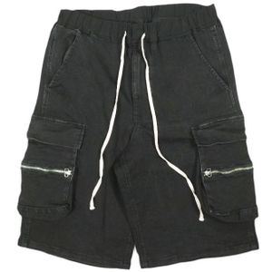 Danke Schon ダンケシェーン 24SS 프리미엄 TCBLK 지퍼 포켓 쇼츠 이지 카고 쇼츠 24S-PTS018-DS L 블랙 쇼트 팬츠 샘플품 바텀스【중고】【Danke Schon】