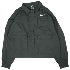 NIKE 나이키 Wmns Nsw Swoosh Woven Jacket 여성 스우시 우븐 자켓 CZ8900-010 XXL 블랙 블루종 아우터【중고】【NIKE】
