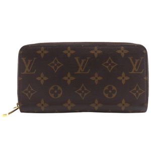루이 비통 LOUIS VUITTON 지피 월렛 긴 지갑 라운드 지퍼 M41895 모노그램 캔버스 퓨샤 2019년 빨강 LM4129 지퍼 Zippy wallet 여성용【중고】