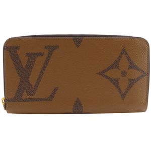 루이 비통 LOUIS VUITTON 지피 월렛 자이언트 긴 지갑 모노그램 리버스 M67687 PVC 2020년 갈색 CA1210 지퍼 Zippy Wallet Giant 유니섹스【중고】