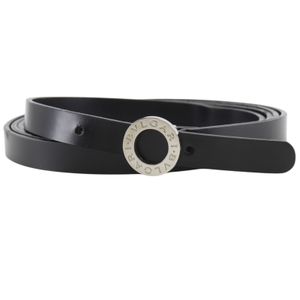 블루가리 BVLGARI 블루가리 블루가리 벨트 이중 감기 송아지 가죽 검정 Bvlgari Bvlgari 여성용【중고】