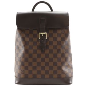 루이 비통 LOUIS VUITTON 소호 백팩 N51132 다미에 캔버스 2000년 브라운 TH0030 어깨걸이, 손잡이, 2way, A5 벨트 금구 소호 여성용【중고】