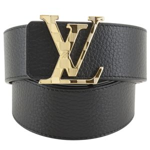 루이 비통 LOUIS VUITTON 벨트 LV 다미에 40MM 벨트 리버시블 M0333 가죽×금도금 2022년 검정/회색 JJ2282 LV 다미에 벨트, 40mm 남성용【중고】