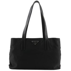 프라다 PRADA 토트백 나일론 블랙 어깨걸이, 손잡이, A5 오픈 여성용【중고】