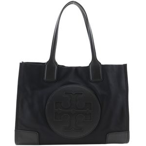 트리바치 Tory Burch 에라 토트 토트백 나일론 검정 어깨걸이, 손잡이, A4 자석 타입 Erato Tote 여성용【중고】