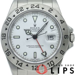 Rolex Explorer II 16570(F) - Box, Warranty Card, International Service Warranty - Stainless Steel Men's Watch - White - Polished - 2004 - Excellent Condition - Used