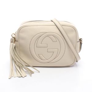 [Used] Gucci GUCCI Shoulder Bag Soho Disco Bag Interlocking G 308364 Ivory Leather Soho Interlocking G Shoulder Bag