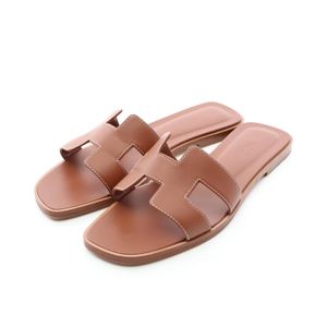 【中古】 エルメス HERMES ミュール オラン ゴールド ゴールド カーフ（牛革） サンダル レディース Used A