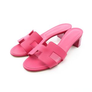 [Used] Hermes HERMES Mules Oasis Pink Leather Oasis Women's Used A