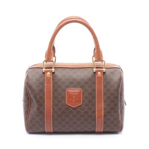 [Used] Celine CELINE handbag, Macadam Braun PVC coated canvas leather, Macadam handbag, women's, Used B