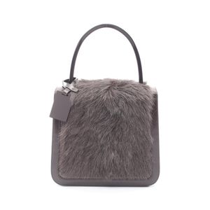 [Used] Celine CELINE Handbag Dark Braun Leather Handbag Women's Used B