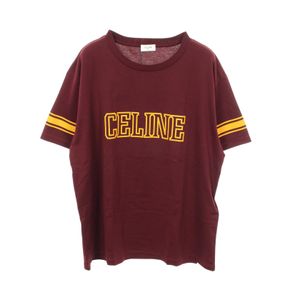 [Used] Celine CELINE Short-Sleeve T-Shirt, Triomphe Logo Print, Crew Neck, Cotton T-Shirt, Men's, Unused