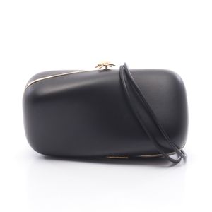 [Pre-owned] LOEWE Twisted Minodiere Shoulder Bag AORGSEMX06 Black Leather Twisted Minodiere Women's Unused