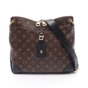 【중고】 루이 비통 LOUIS VUITTON 숄더백 오데온 NM MM M45352 블랙 PVC 코팅 캔버스 레더 오데온 NM MM 여성용 중고 A급