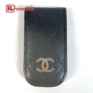 CHANEL 2532**** CC Coco Mark Logo Matelassé Quilted Money Clip