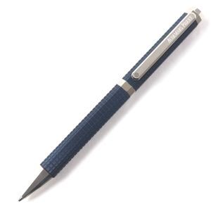 全新未使用商品 ▼AUDEMARS PIGUET皇家橡樹50週年限量版顧客紀念款，格紋圖案Logo扭紋原子筆，海軍藍銀色筆盒，男士書寫，已測試
