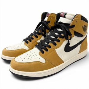 [Reviewed and Sold Out] Unused □ NIKE 555088-700 Air Jordan 1 RETRO High Rookie of The Year Leather Suede Leather Retro High High-Top Sneakers Harvest Color 29 Men's with Box