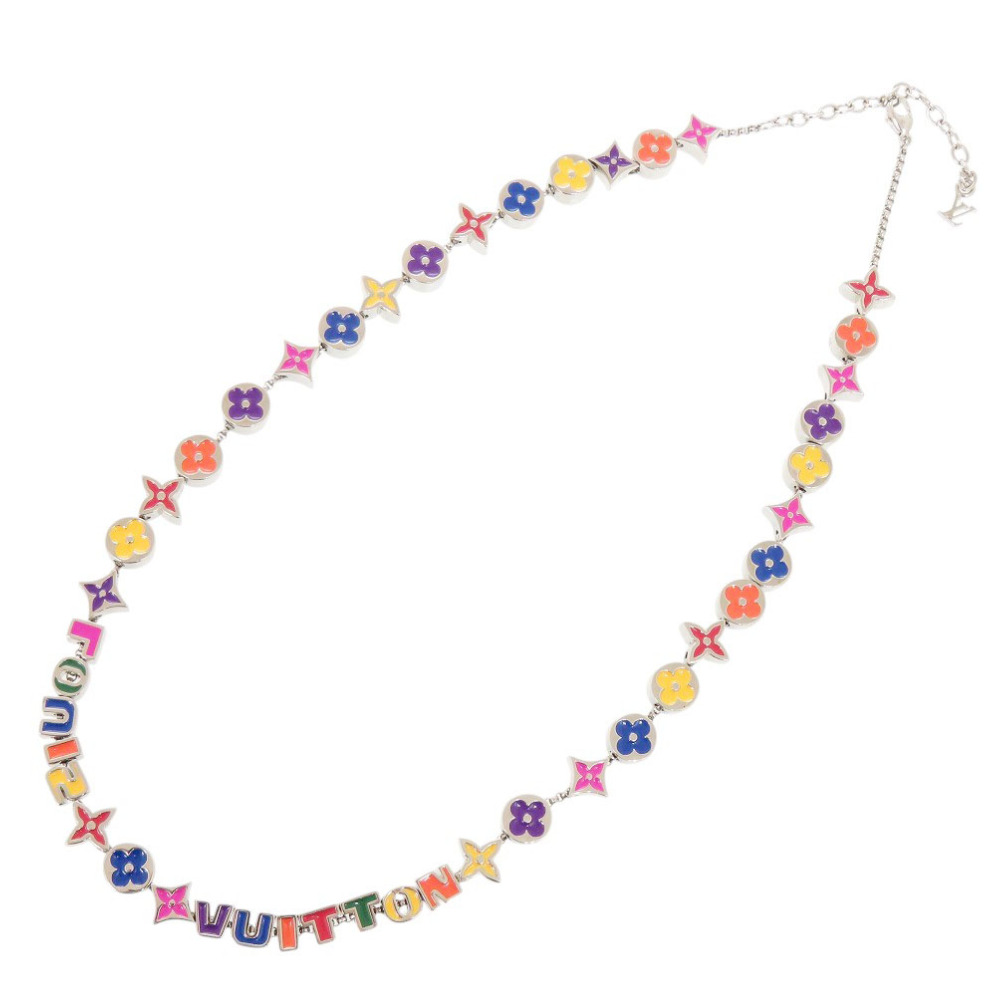 路易威登 Collier Monogram Party M01761 金屬顏色項鍊 LV 0953 [LOUIS VUITTON] 成色極佳