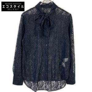 ICB Navy Washable Nylon Russell Lace Band Collar Shirt, Size 6 [Used]